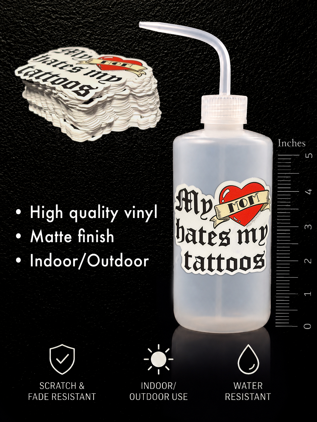 "My Mom Hates My Tattoos" Sticker