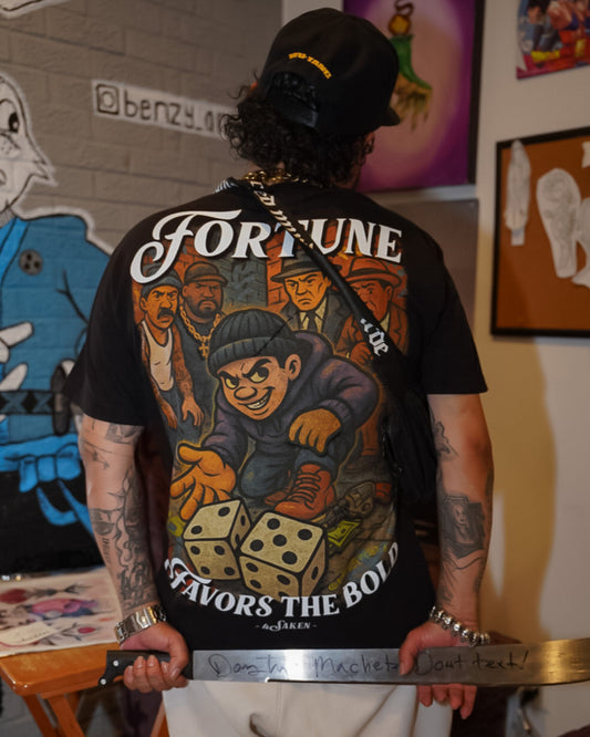 Fortune Favors the Bold – Dice Alley Premium Tee