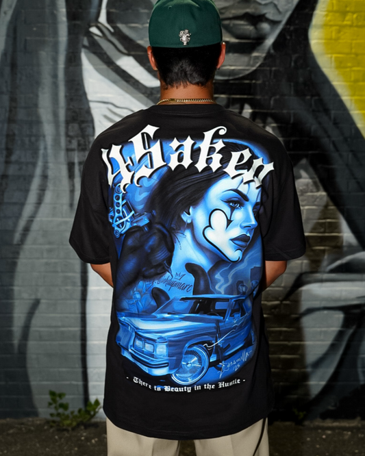 Beauty in the Hustle – Blue Payasa Premium Tee