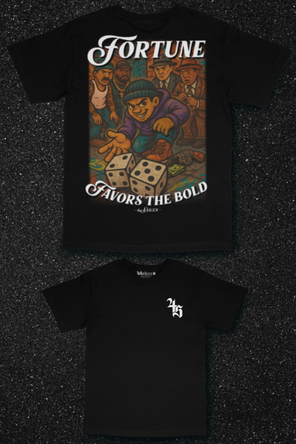 Fortune Favors the Bold – Dice Alley Premium Tee
