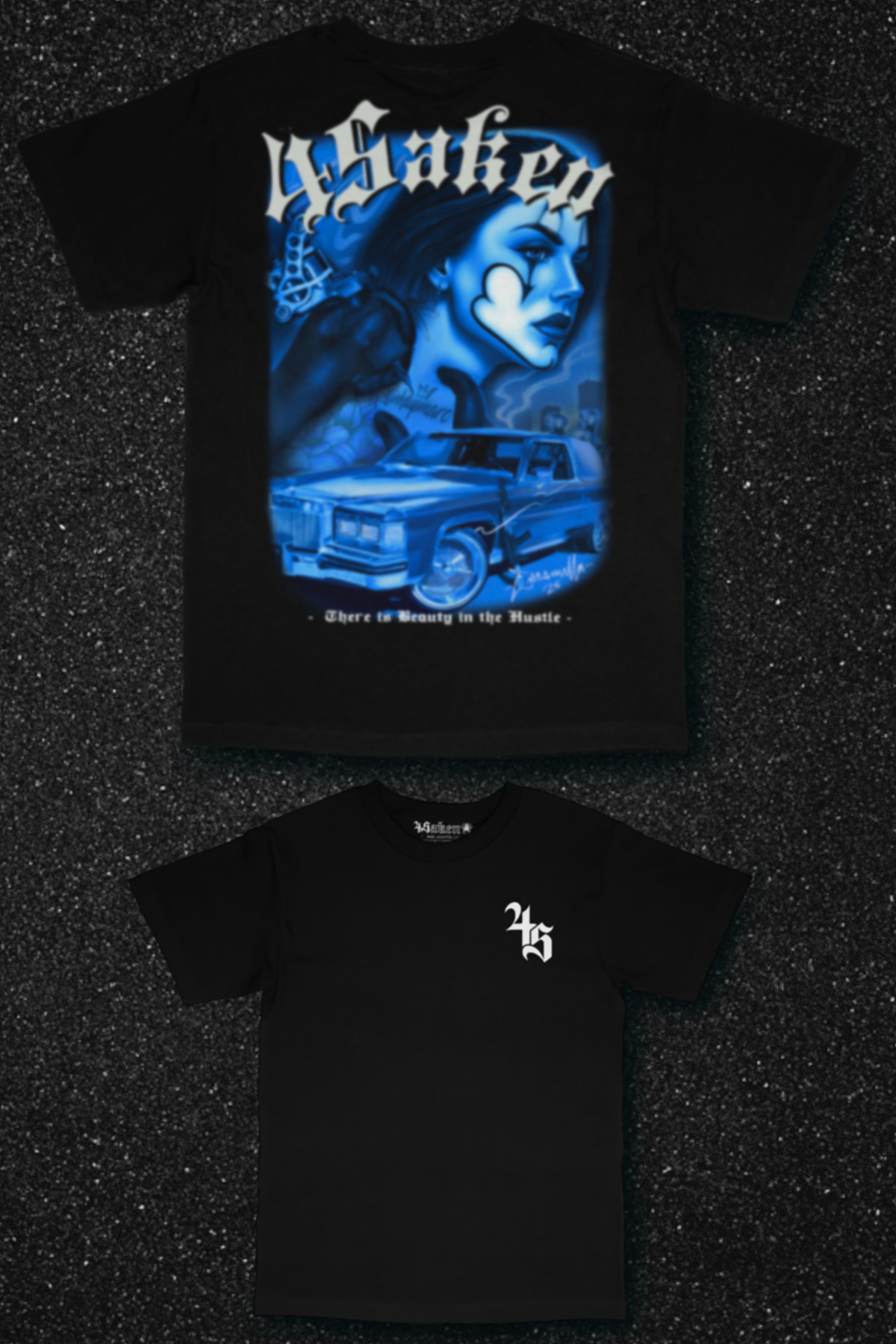 Beauty in the Hustle – Blue Payasa Premium Tee